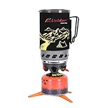APG Mount 1.4-Liter Camping Stove Cooking System | Propane Burner Outdoor Hiking Backpacking Stove | Portable Gas Stove Burner | Fast Boil Fuel Efficient Flash Cooking