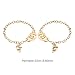 Lux Accessories 2 Piece Partners in Crime BFF Handcuff Bracelet Set