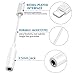 XSYFAFA Compatible Headphone Adapter Audio Jack Accessories Earphones Dongle 3.5mm Audio AUX Splitter Replacement for iPhone iPhone 7/7Plus iPhone 8/8Plus iPhone X/10 Support iOS11 or Later-White