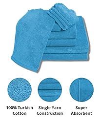 Luxury Extra Large 8-Piece Turkish Towel Set with 4