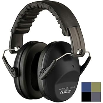 Ear Protection for Shooting - Compact Foldable Portable Hearing Protection Safety Earmuffs for Blocking Sound Reduction - Perfect for Hunting Range Studying Lawn Mowing for Men Women Adults (Black)