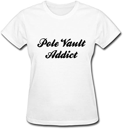 TIANJING Pole Vault Addict T Shirts For Womens XXL White