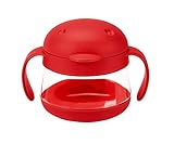 Ubbi Tweat Snack Container, Red, 9 Ounce