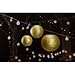 E-MANIS White Paper Round Lanterns for Birthday Wedding Party Decorations Crafts (1-Pack of 6) (Gold)