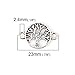 JGFinds Tree of Life Charm Connectors for Jewelry Making, Silver Tone, 96 Pack (48 of Each)