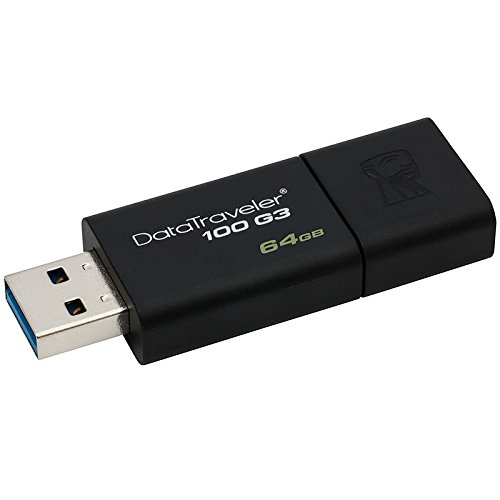 Kingston Digital 64GB 100 DT100G3 USB 3.0 DataTraveler Flash Drive