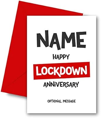 Personalised Anniversary Cards For Husband Or Wife Celebrate A Lockdown Wedding Anniversary Fun Adult Humour Cards