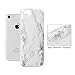 GMYLE iPhone 7 Case, White Marble Slim Flexible Soft Rubber Silicone TPU Protective Cover Case for Apple iPhone 7 & 8 4.7 inch