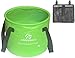 Freegrace Premium Collapsible Bucket -Multifunctional Folding Bucket -Perfect Gear for Camping, Hiking & Travel (Green, 16L)