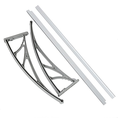 Door Window Outdoor Awning Patio Cover DIY Overhead Door Canopy Decorator (80x120cm)