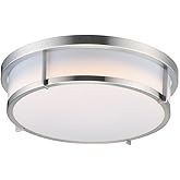 Maxim Rogue - 2 Light Flush Mount-Satin Nickel Finish