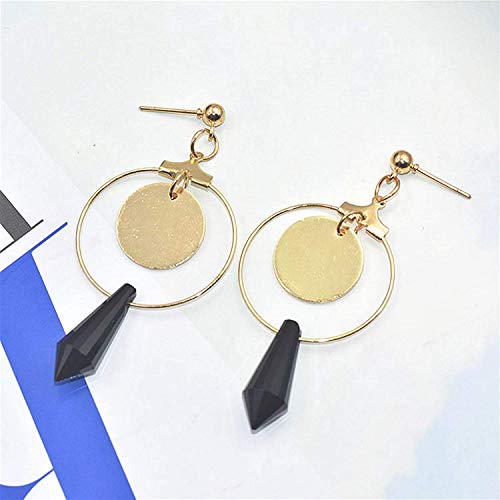 Fciqven 40Pcs Round Beading Hoop Earring Finding Jewelry Finding for Earring Jewelry Making(Gold&Silver)