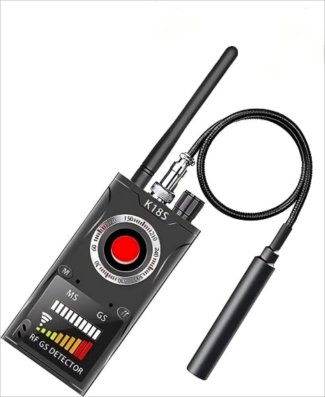 Photo 1 of 6-in-1 Anti Spy Hidden Camera Detector,Bug Detector Device,Radio Frequency RF Detector,GPS Tracker Finder & Listening Device Detector,Portable Signal Scanner for Travel Hotel Home Office Car (Black)