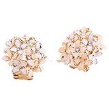 Banggood Lady Charming Bloomy Clover Flowers Rhinestone Ear Stud Earrings Ornaments 2pcs
