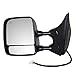 Drivers Power Tow Side Mirror Heated Memory Chrome Telescopic Dual Arms Replacement for Nissan Pickup Truck 96302ZR30E