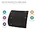 DMI Lumbar Support Pillow for Chair to Assist with Back Support with Removable Washable Cover to Ease Lower Back Pain while Improving Posture, 14 x 13 x 5, Contoured Foam, Standard, Black