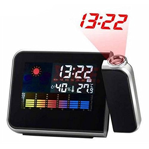 With Cheap Price Mini Desktop Multi-function Weather Station Projection Alarm Clock