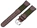 Hadley-Roma 19mm 'Men's' Leather Watch Strap, Color:Green (Model: MSM866RAB190)