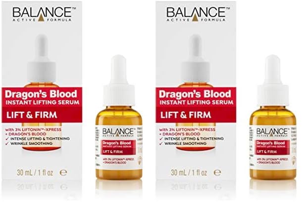 Balance Active Formula Dragon's Blood Instant Lifting Serum (30ml) - Lightweight & Non-Greasy Serum Firmer Looking Skin And Reducing The Appearance Of Wrinkles (Pack of 2) — image 1