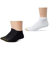 Gold Toe - Calcetines deportivos de algodón, de corte bajo, paquete de 6