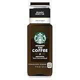 Starbucks Black Iced Coffee Sweetened 11 oz Glass Bottles - Pack of 12