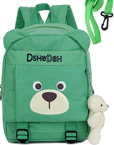 Canvas Kid Toddler Backpack Folder A4 with Safety Harness Leash for Under 5 Year
