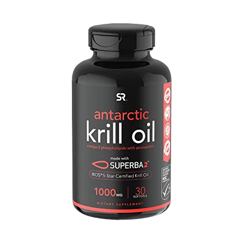 Sports Research Krill Oil Supplement with EPA & DHA Omega 3