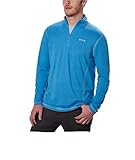 Orvis Mens Sandy Point 1/4 Zip Pullover, Blue Wave Large