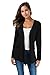 XINAO Women Open-Front Longline Model Cardigan (XL, Black)