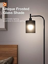 addlon LED Floor Lamp, with Matte Black Hanging