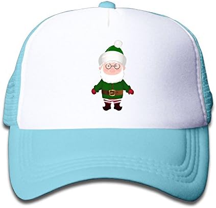 Kid's Boys Girls Dwarf Santa Claus Helper Youth Mesh Baseball Cap Summer Adjustable Trucker Hat