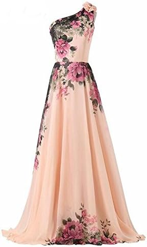 JinXuanYa Women Fashion V-Shaped Neckline Gowns Prom Bridesmaid Dresses (14, Shoulder Dress)