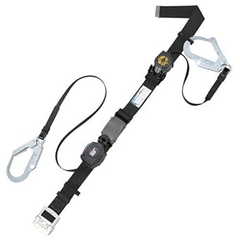 Amazon Co Jp タイタン2丁掛安全帯巻取式軽量型 両端巻取り式 Sl505 R503h Bl型 落下防止 電気工事 高所での安全作業 産業 研究開発用品