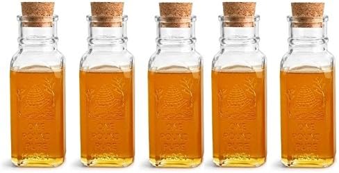 NakpunarHoney Muth Bottle with Cork Stopper (5, 16 oz)