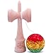 Rubberized Rasta Marble Kendama And Extra String