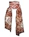Invisible World Women's 100% Mulberry Silk Scarf Long Hand Painted Floral