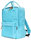 Leaper Extra Lightweight Casual School Backpack Cool Travel Daypack Laptop Bag (Water Blue)