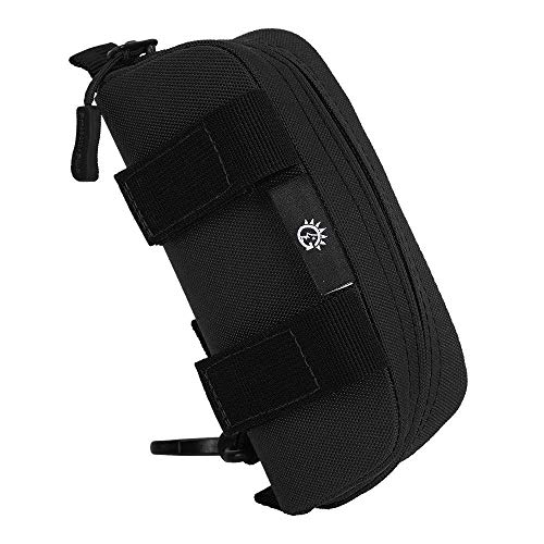 Efanr Eyeglasses Case MOLLE Modular Hardshell Sunglasses Case Tactical Zipper Eyeglass Holder Stand with Clip