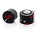 Senkauto Skull Black Front Axle Cap Nut Cover for Harley Sportster Touring Dyna Touring Softail Electra Street Glide (Skull Black)