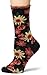 Ozone Women's Petunia Pomme Soleil Socks,Black,