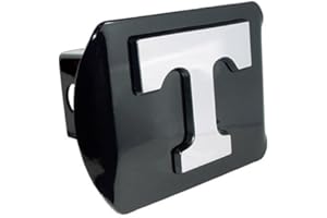 ELEKTROPLATE Tennessee Volunteers Black Metal Trailer Hitch Cover with Chrome Metal Logo (For 2" Receivers)