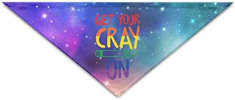 Get Your Cray On Pen Baby Pet Triangle Head Scarfs Dog Scarves Puppy Triangle 18.5" X 12" X 7.5"