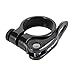 GUB Bike SeatPost Seat Post Clamp Tube Clip Quick Release Aluminium Alloy MTB Seatpost Clamp Mountain Road Bike Parts 34.9mm 31.8mm (SBLACK34.9)