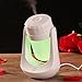 WINOMO USB Mini Humidifier, Cool Mist Essential Oil Diffuser Air Purifier Humidifier with 7 Color Changing LED, Ultra-quiet, Perfect Portable Solution for Home, Office, Car, Yoga (White-Type A)