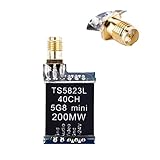 Crazepony TS5823L FPV Mini Transmitter 5.8G 200mW 40CH FM Digital Display FPV Image for FPV Multicopter