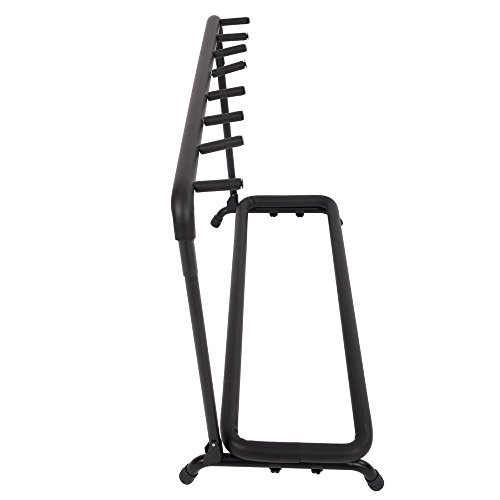 Kuyal Guitar Stand 7 Holder Guitar Display Rack Multi Guitar Storage Padded-Foam Rails- Black (7 Holder)