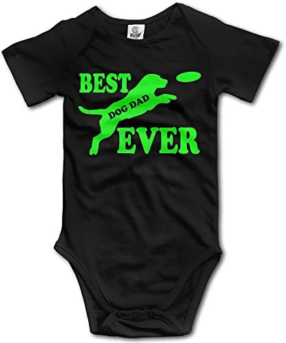 Best Dog Dad Ever Short Sleeve Infant Lap Shoulder Onesies
