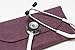 BJÖRN HALL Stethoscope Case for Nurses | Littman Classic III MDF | Nursing Personalized Leather Carry Travel Accessories | Nurse Women Men Bag | Fits Essentials Badge Reel Pen Charms | Crushed Violet