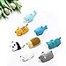 Hipoco Cable Animal Bit - 8 Pcs - Cute Animal Cable Protector Compatible with Phone USB Cords Sleeves