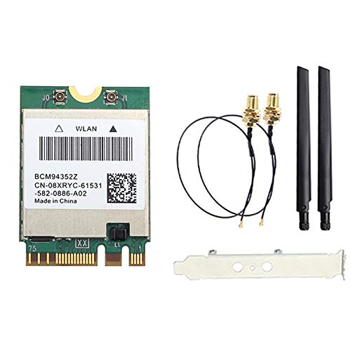 Facibom BCM94352Z WiFi Card with 6DB Antenna 1200Mbps BT4.0 5G/2.4G Dual Band Support Airdrop for Ha